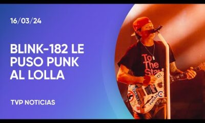 Lollapalooza 2024: El show de Blink-182, broche de oro del primer dÃ­a