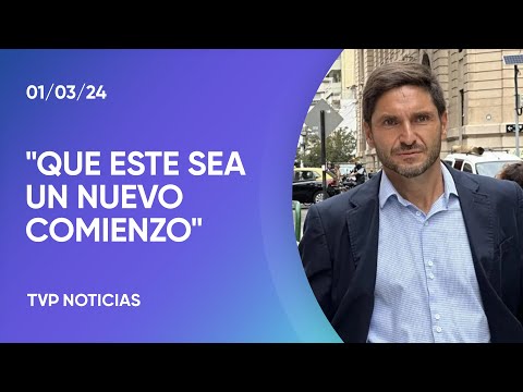 Maximiliano Pullaro en la previa de la Asamblea Legislativa Maximiliano Pullaro en la previa de la Asamblea Legislativa