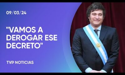 Milei asegurÃ³ que va a retrotraer la suba de su sueldo y el de sus ministros y se cruzÃ³ con CFK