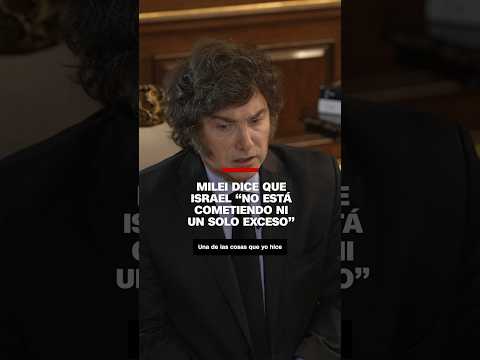 Milei dice que “Israel no está cometiendo ni un solo exceso” en la guerra contra Hamas Milei dice que “Israel no está cometiendo ni un solo exceso” en la guerra contra Hamas