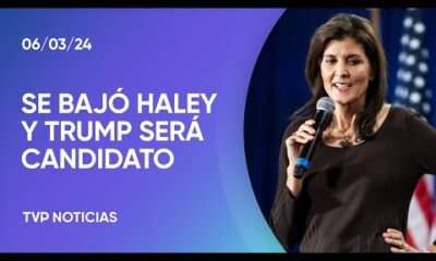 Nikki Haley se baja de la carrera republicana: Trump serÃ¡ candidato