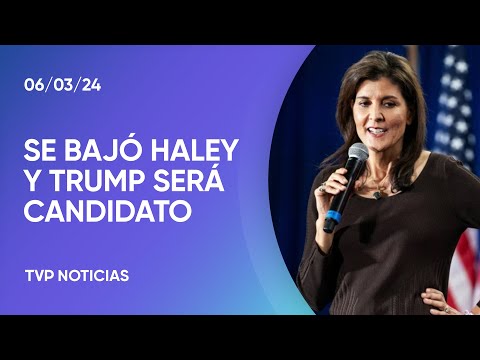 Nikki Haley se baja de la carrera republicana: Trump serÃ¡ candidato