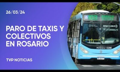 Paro de colectivos y taxis en Rosario tras cuatro nuevos atentados