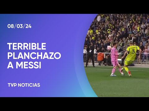 Planchazo a Messi en el partido con Nashville