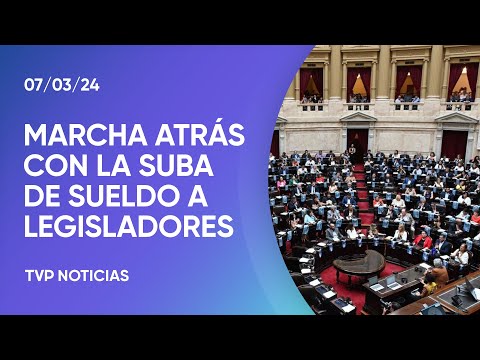 Proyecto para retrotraer el 30% de aumento a legisladores nacionales
