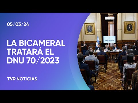 Se reÃºne la comisiÃ³n bicameral que tratarÃ¡ el DNU 70/2023