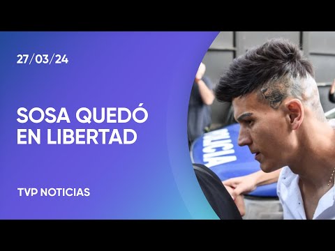 SebastiÃ¡n Sosa quedÃ³ en libertad tras pagar una cauciÃ³n millonaria