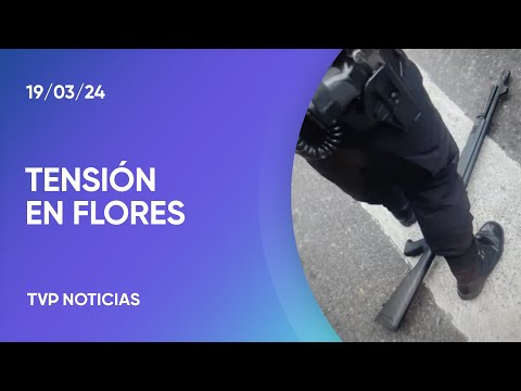 TensiÃ³n en Flores: atropellÃ³ a una chica, enfrentÃ³ con una escopeta a la PolicÃ­a e intentÃ³ huir