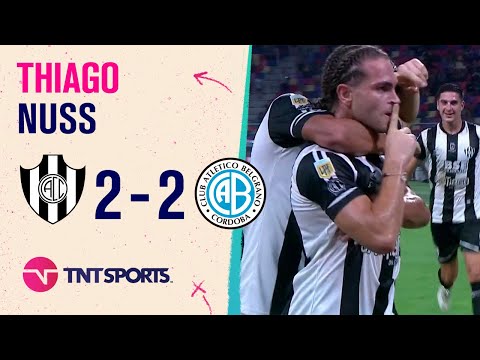 Thiago #Nuss y un cabezazo para igualar nuevamente el encuentro entre #CentralCórdoba y #Belgrano