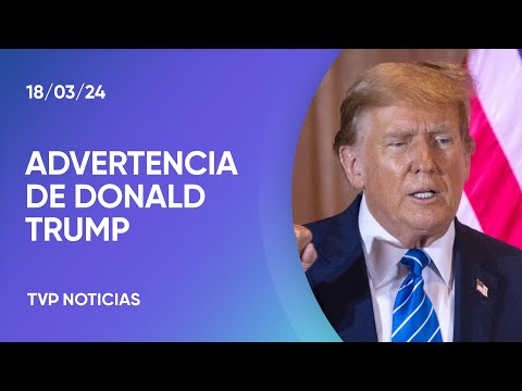 Trump: âSi no gano las elecciones habrÃ¡ un baÃ±o de sangreâ
