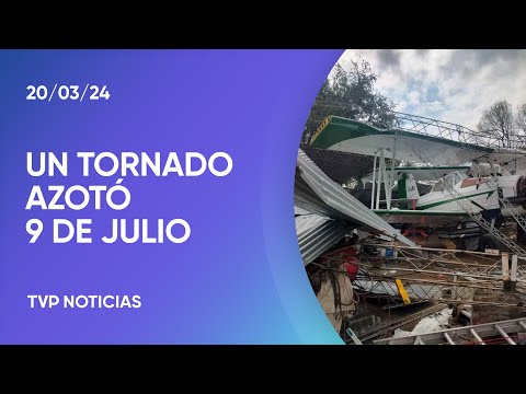 Un tornado golpeó el partido bonaerense de 9 de julio Un tornado golpeó el partido bonaerense de 9 de julio