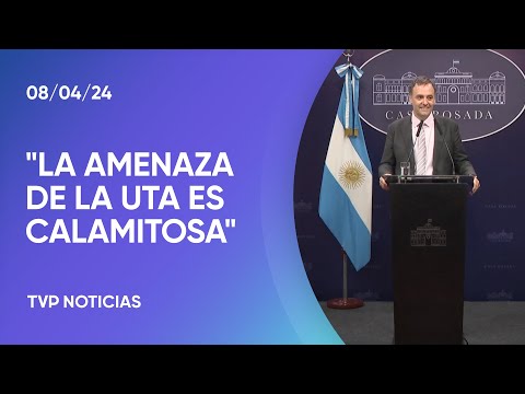 Adorni: “El Gobierno no está trabando nada vinculado al tema del gremio de Pablo Moyano”