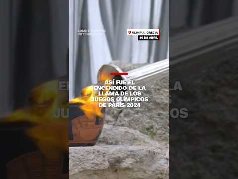 Así fue el encendido de la llama de los Juegos Olímpicos de París 2024