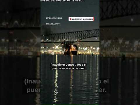 Así fue la reacción de las autoridades en los momentos previos al colapso del puente en Baltimore Así fue la reacción de las autoridades en los momentos previos al colapso del puente en Baltimore