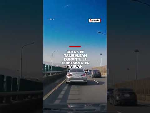 Autos se tambalean durante el terremoto en #Taiwán