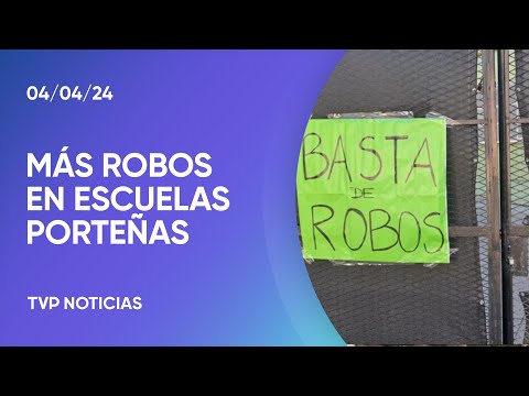 CABA: ola de robos en escuelas