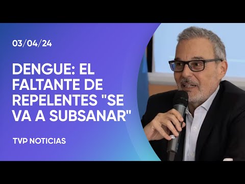 Dengue: Russo dijo que hubo un «cuello de botella» en la provisiÃ³n de repelentes contra mosquitos