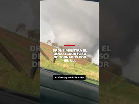 Drone muestra el devastador paso de tornados por EE.UU. Drone muestra el devastador paso de tornados por EE.UU.