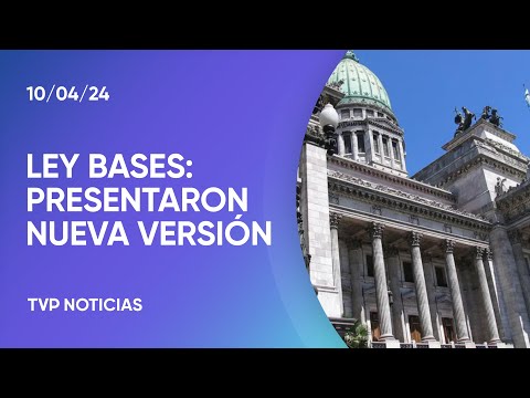 El gobierno nacional presentó el borrador final de la ley de Bases El gobierno nacional presentó el borrador final de la ley de Bases