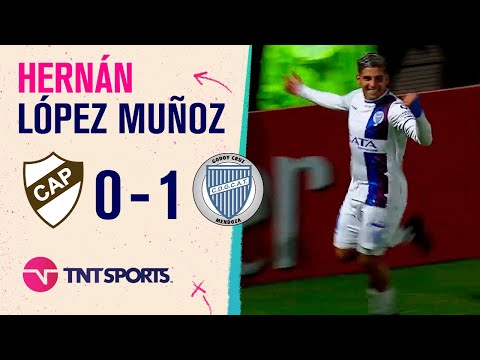 El gol de Hernán López Muñoz para que Godoy Cruz se ponga en ventaja ante Platense