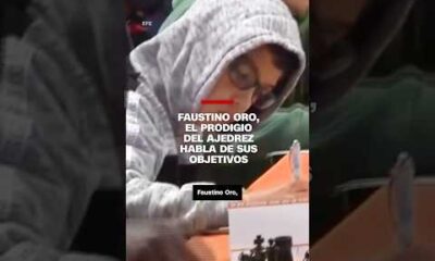 Faustino Oro, el prodigio de 10 años que derrotó en ajedrez a Magnus Carlsen, habla de sus objetivos