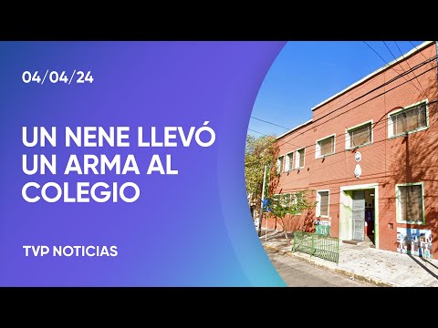 Flores: un niño de 6 años llevó un arma cargada a la escuela Flores: un niño de 6 años llevó un arma cargada a la escuela