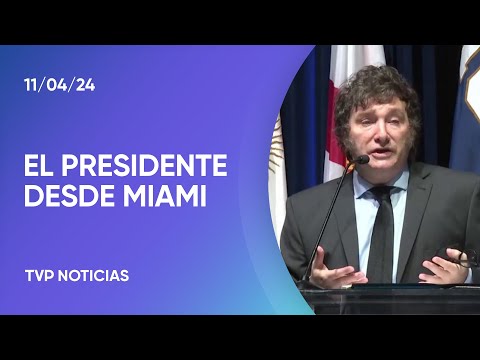 Javier Milei disertó en la Universidad de Florida Javier Milei disertó en la Universidad de Florida