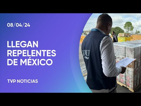 Llegó la primera carga de repelentes donada a Caritas desde México Llegó la primera carga de repelentes donada a Caritas desde México