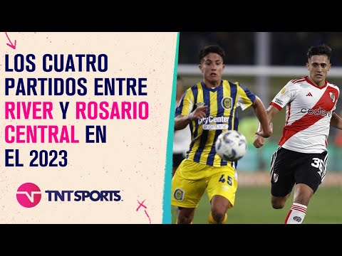 Los cuatro partidos que jugaron #River y #RosarioCentral en el 2023