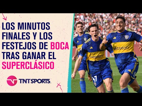 Los minutos finales del #Superclasico y los festejos de #Boca tras eliminar a #River