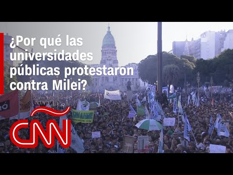 Realizan protestas masivas en Argentina contra Milei por el ajuste a las universidades públicas Realizan protestas masivas en Argentina contra Milei por el ajuste a las universidades públicas