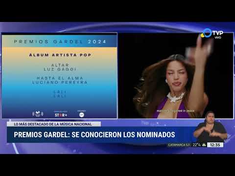 Se anunciaron las nominaciones a los Premios Gardel 2024 Se anunciaron las nominaciones a los Premios Gardel 2024