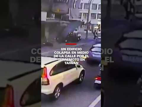 Un edificio colapsa en medio de la calle tras el terremoto en #Taiwán Un edificio colapsa en medio de la calle tras el terremoto en #Taiwán