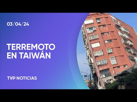 Un terremoto de 7,3 grados de magnitud sacudiÃ³ la isla de TaiwÃ¡n