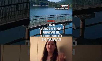 Una argentina revive el terremoto en Taiwán