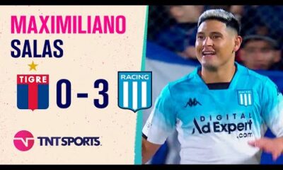 Â¡GOLAZO! â½ Maximiliano #Salas anotÃ³ el suyo y #Racing golea a #Tigre