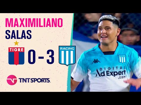 ¡GOLAZO! ⽠Maximiliano #Salas anotó el suyo y #Racing golea a #Tigre ¡GOLAZO! ⽠Maximiliano #Salas anotó el suyo y #Racing golea a #Tigre