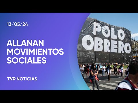 Allanamientos a referentes de organizaciones sociales