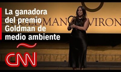 Andrea Vidaurre, ganadora del premio Goldman de medio ambiente