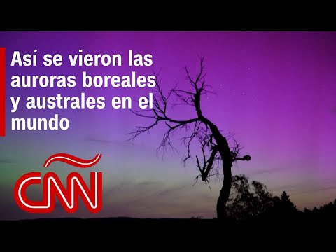 Así se observaron las auroras boreales y australes en el mundo