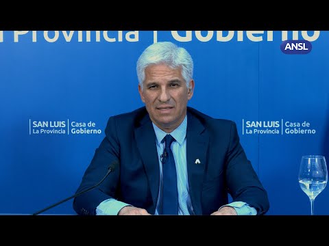 Claudio Poggi, gobernador de San Luis – Anuncio aumento