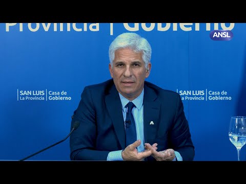 Claudio Poggi, gobernador de San Luis – Desbloqueo de título