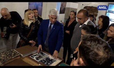 Claudio Poggi y Eva María Gatica, visita al Palacio de los Deportes en Villa Mercedes