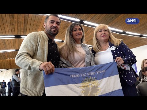 Cristian Martínez, hijo de Osvaldo Francisco Martínez, caído en el ARA General Belgrano