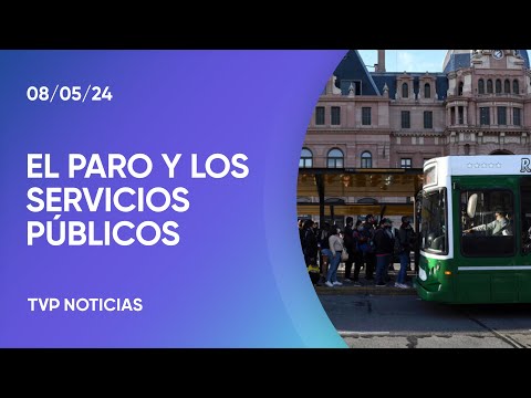 El detalle de los servicios públicos afectados por el paro