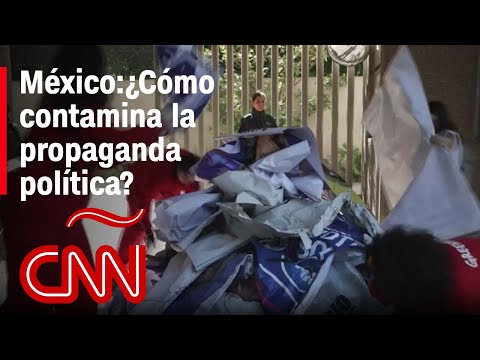 Greenpeace México: plástico de campañas políticas no se puede reciclar