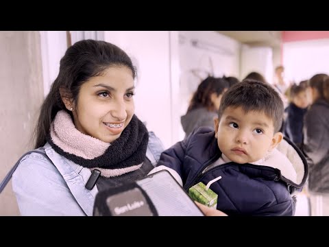 Iara, mamá y vecina del barrio 9 de Julio