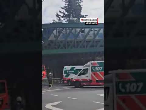 Imágenes aéreas del choque de trenes en Buenos Aires