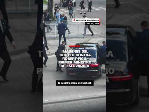 Imágenes del tiroteo contra Robert Fico, primer ministro de #Eslovaquia