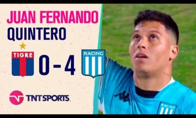 Juan Fernando #Quintero, de penal, liquida el partido y #Racing aplasta a #Tigre en el marcador